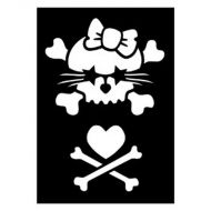 Selvklæbende Tattoo stencil. Kill Kitty