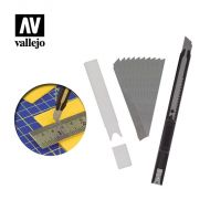 Vallejo Slim Snap-Off Knife & 10 Blades T06011